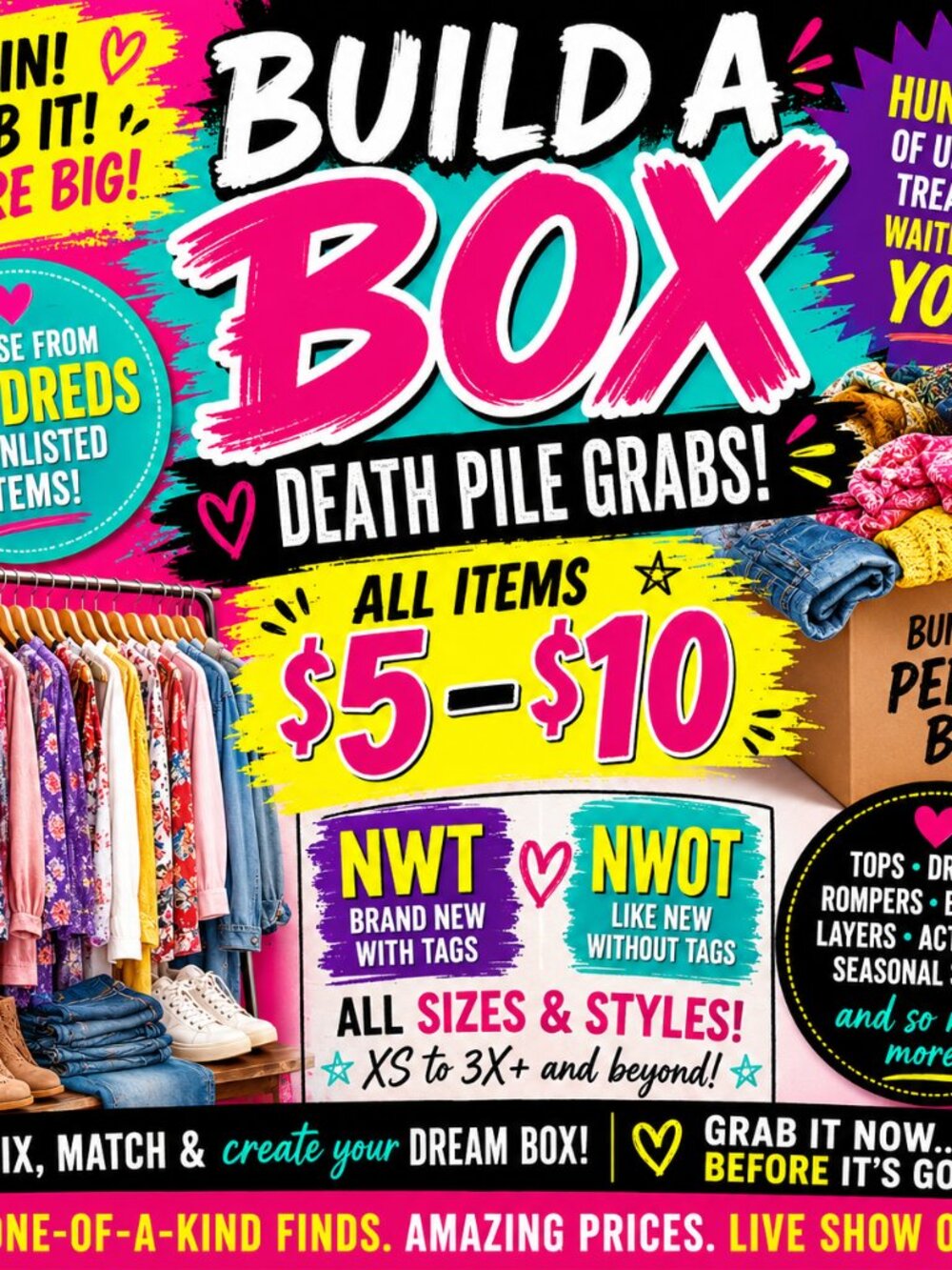 💥DEATH PILE GRAB!!💥 JULY 7TH 2PM